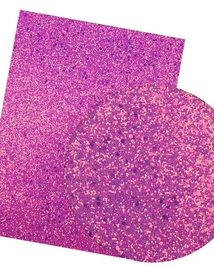 Iridescent Rainbow Glitter Vinyl Crafting Roll - Creative Shimmer Kit