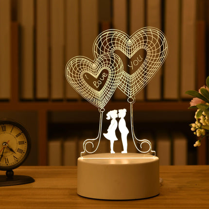 Enchanting 3D Illusion LED Night Light - Illuminate Your Space with Wonder