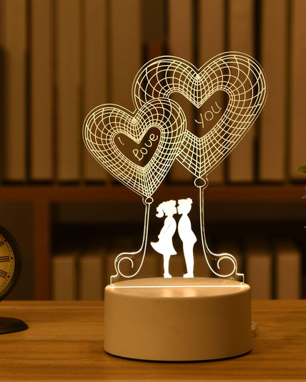 Enchanting 3D Illusion LED Night Light - Illuminate Your Space with Wonder