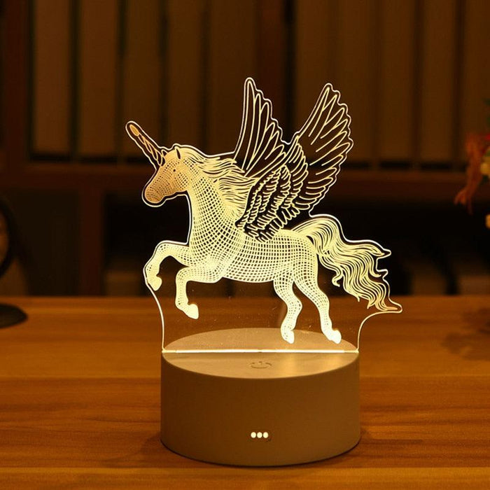 Enchanting 3D LED Night Light with USB - Perfect for Romantic Ambiance
Suggested Title: Magical 3D LED Night Light for a Cozy Atmosphere