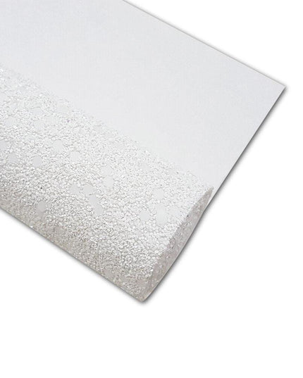 Sparkling White Faux Leather Craft Roll: Elevate Your DIY Masterpieces