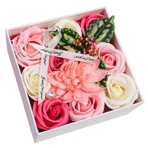 Romantic Simulation Rose Soap Flower Box - Perfect for Home and Garden Decor