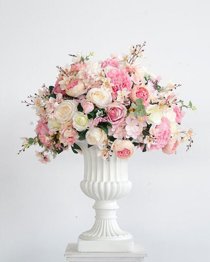 Charming Silk Floral Sphere with Roses and Hydrangeas - Perfect for Special Events and Celebrations