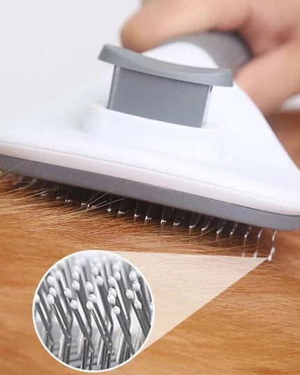 Revolutionary Self-Cleaning Pet Groomer for Dogs and Cats - Eliminate Tangles Effortlessly!
