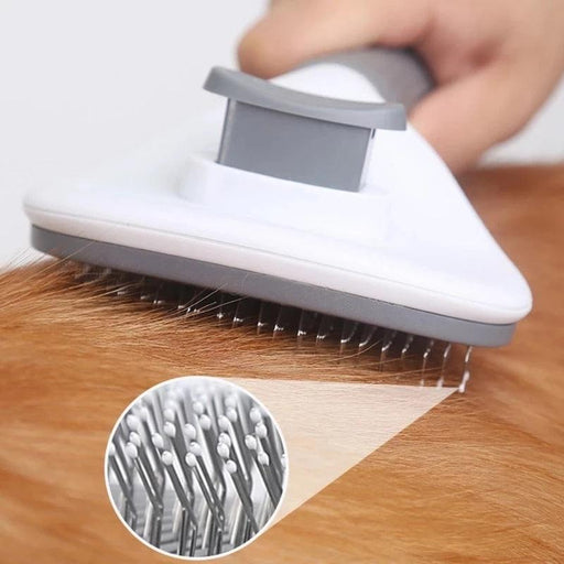 Ultimate Self-Cleaning Pet Grooming Tool for Dogs and Cats - Dematting Function Included