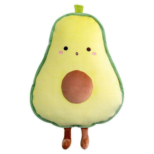 Adorable Avocado and Banana Plush Cushion - 55cm Soft Pillow for Kids