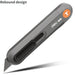 Effortless Precision Cutting: Deli Black SK2 Blade Utility Knife - Your Reliable Tool for Efficiency