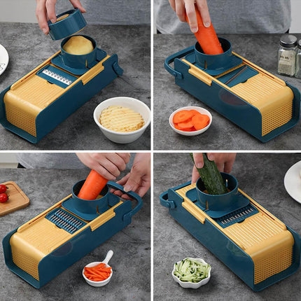 Versatile 5-in-1 Kitchen Vegetable Slicer and Chopper for Quick Meal Prep