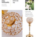 Luxurious Crystal and Metal Glass Tealight Candle Holder for Special Events