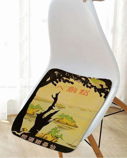 Tokyo Travel Flannel Seat Pad - Stylish Comfort Enhancement for Any Setting