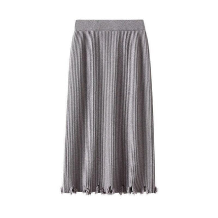 Elegant Winter Tassel Knit Skirt: Unmatched Comfort and Style