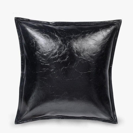 Stylish Faux Leather Cushion Cover - Elegant Accent for Modern Interiors