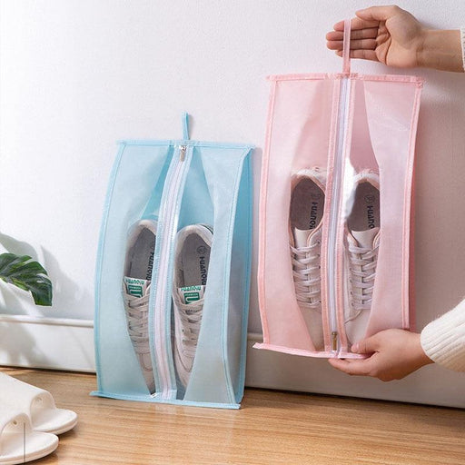 Shoe Storage Solution: Durable Shoe Bag with Transparent Design for Tidy Organization