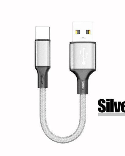25cm USB C Fast Charging Cable - Ultimate Portable Charger for Huawei P30, P40 & Samsung Devices