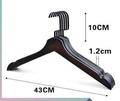 Elegant Lotus Wood Hanger Set of 5 - 10 pcs - Premium Closet Organization Solution