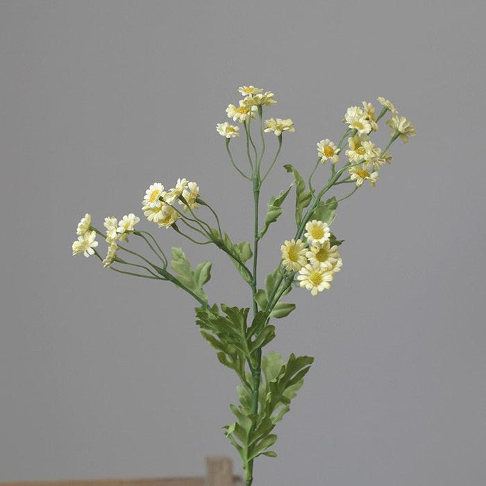30-Head Chamomile Daisy Silk Flower Branch for Captivating Home Ambiance