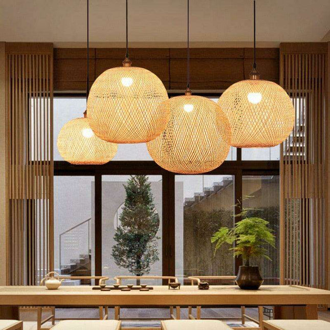 Artisan Bamboo Chandelier - Transform Your Space with Handcrafted Radiance