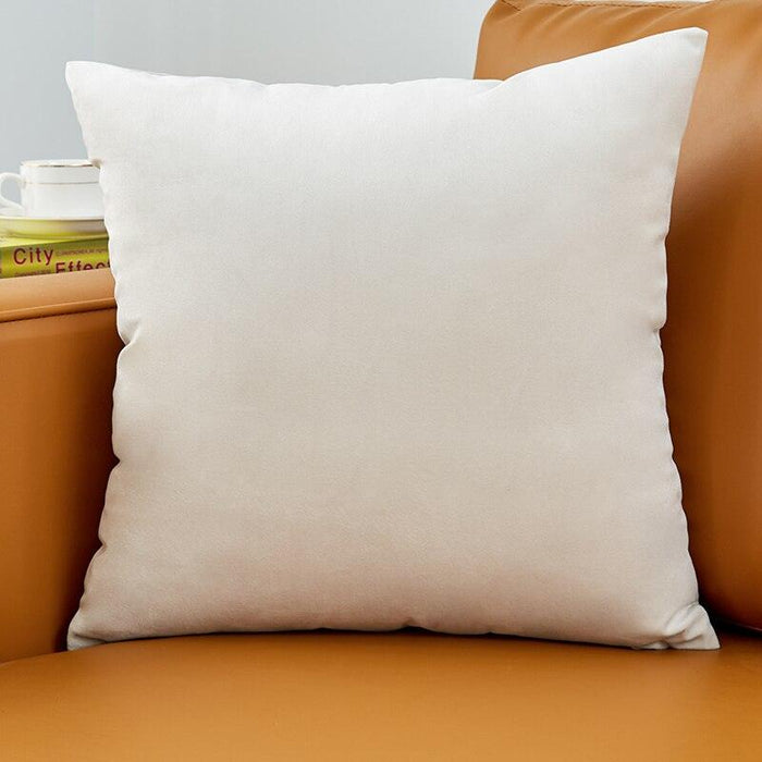 Plush Golden Velvet Pillow Cover Set - Perfect for Home, Vehicle, and Office Elegance