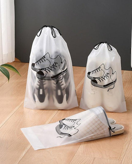 Matte Transparent Shoe Travel Organizer Set - Ultimate Storage Solution