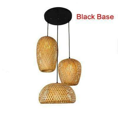 Sustainable Bamboo Chandelier Pendant Light - Stylish Illumination for Dining Areas
