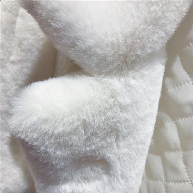 Elegant Faux Rabbit Fur Winter Coat for Ultimate Comfort