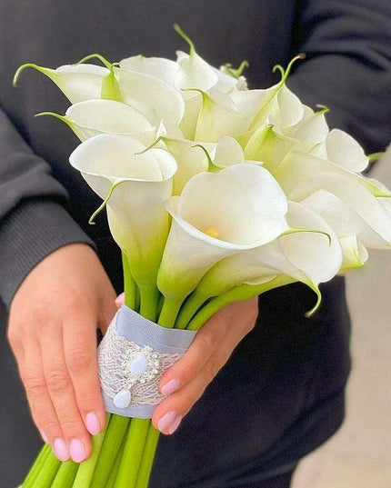 Lifelike Premium PU Calla Lily Artificial Flowers for Sophisticated Home Decor