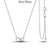 Elegant Customizable 925 Silver O Pendant Necklace for Women - Essential Minimalist Accessory