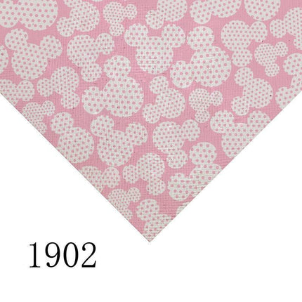 Cartoon-Themed PVC Leather Craft Sheet - Durable and Versatile Material for Creative Use