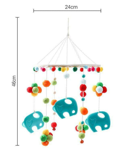 Musical Wooden Baby Crib Mobile - Safe Developmental Toy for Infants