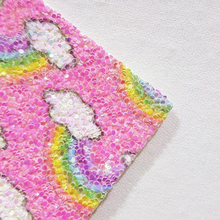 Vibrant Rainbow Faux Leather Sheets: Colorful Crafting Material for Creative Projects