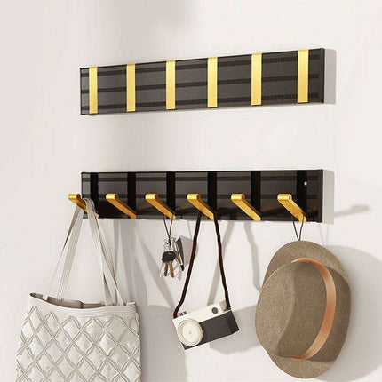 Modern Electroplated Aluminum Wall Hook Set - Elegant Storage Solution