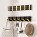 Modern Electroplated Aluminum Wall Hook Set - Elegant Storage Solution
