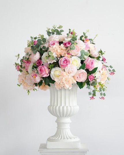 Charming Silk Floral Sphere with Roses and Hydrangeas - Perfect for Special Events and Celebrations