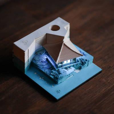 Elegant 3D Kawaii Piano Memo Pad - Chic Mini Journal for Artistic Inspiration
