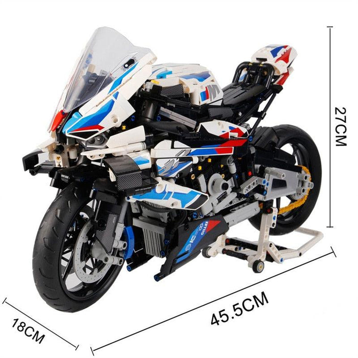 Advanced 1920-Piece Knuckle Chopper Motorcycle Model Building Kit
