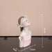 Chic Butterfly Girl Resin Floral Vase - Sophisticated Home Decor Accent