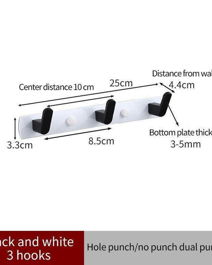 Over-the-Door Aluminum Hook Organizer: Stylish Storage Solution for Kitchen and Bathroom