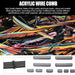24-Piece Acrylic Cable Comb Set for 3.0-3.6mm PSU Power Cables