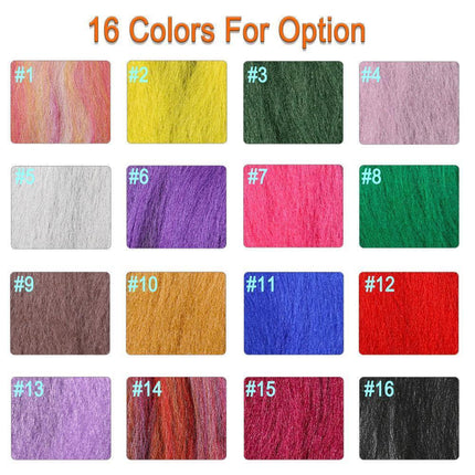 Vivid Synthetic Hair Fly Tying Material - High-Quality Fiber for Authentic Fly Designs