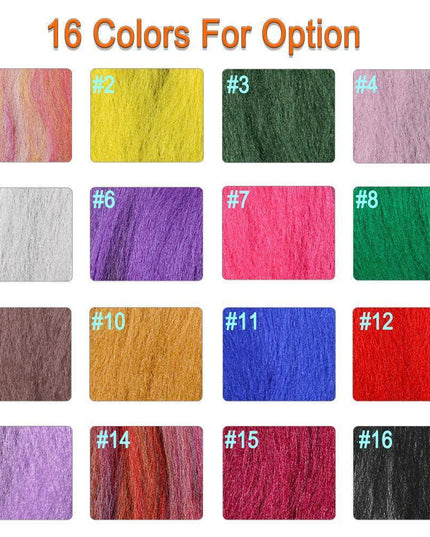 Vivid Synthetic Hair Fly Tying Material - High-Quality Fiber for Authentic Fly Designs