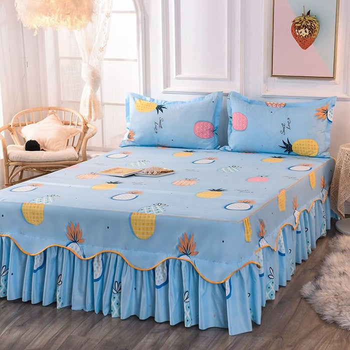 Luxury Lace Ruffle Pillow Sham Set - Elegant Bedroom Upgrade