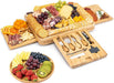 Exquisite Bamboo Cheese Board Set - Elegant Charcuterie Platter