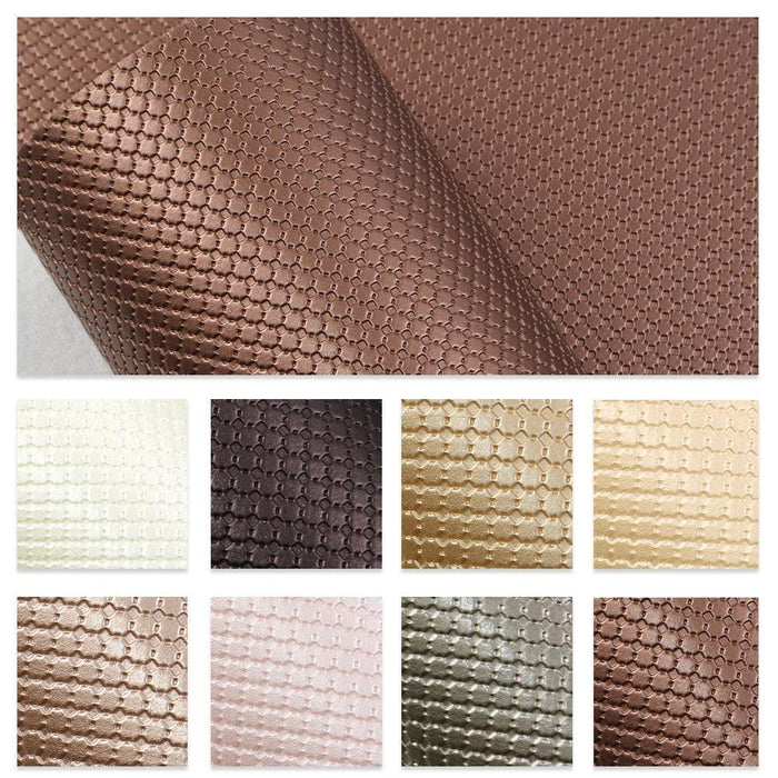 Argyle Faux Leather Crafting Sheet - Textured Vinyl Fabric, 20*33cm
