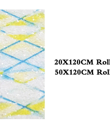 Glittering Rhombic Faux Leather Craft Roll - Ideal for Stylish Hair Accessories and Festive Creations