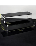 2tier 30x7.5cm black