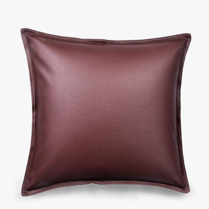 Stylish Faux Leather Cushion Cover - Elegant Accent for Modern Interiors