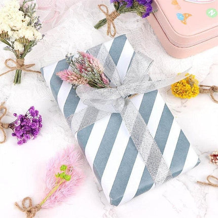 Charming Dried Floral Elegance: Set of 8 Natural Mini Bouquets