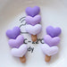 Gradient Love Heart Resin Cabochon Set - 5 Pieces