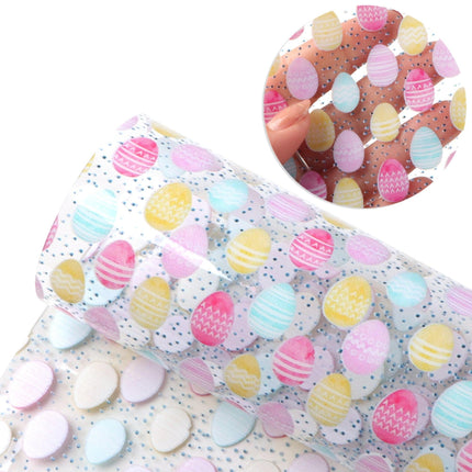 Bunny Egg Design Faux Leather Craft Sheets for Creative DIY Projects