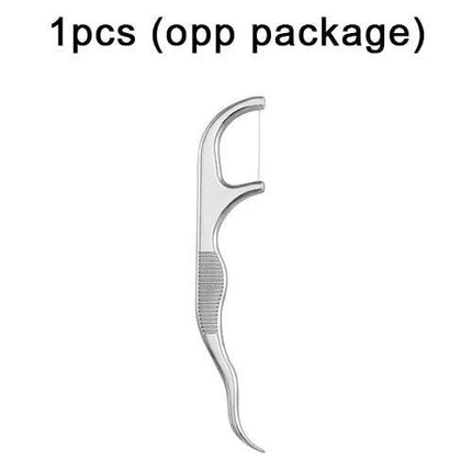 Elbow-Shaped Stainless Steel Toothpicks - Ultimate Travel Oral Care Tool